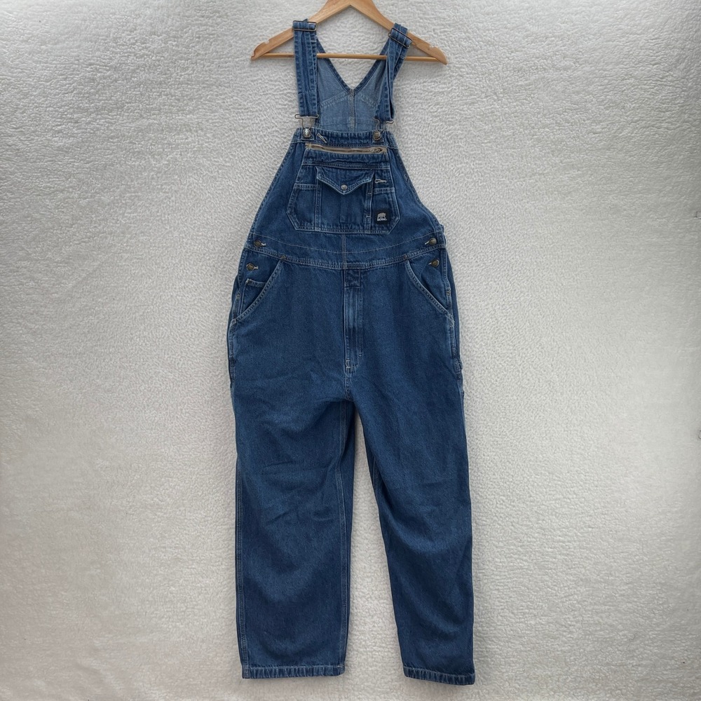 Berne Overalls Mens 42x27* Blue Denim Bibs Work Farm Outdoor Workwear Ranch